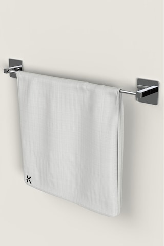 Karteya Yapışkanlı Gümüş Rulo Ve Uzun Havluluk Wc Kağıtlık Ve Fön Askısı Havluluk Banyo Mutfak 4'lü Set Krom