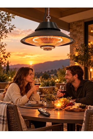 Elırg R.c 2000 Watt Işıklı Ve Kumandalı Karbon Infrared Soba