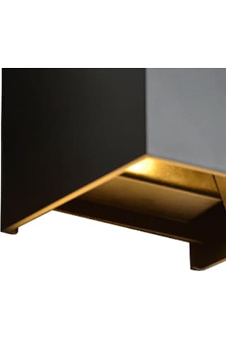 Yaozixa Siyah 6w Led Karesi Duvar Lambası - Aydınlatma Açısı Ayarlanabilir - Isınabilir Işık - Modern Oturma Yeme Odası Yuvarlak Duvar Aydınlatması Diğer