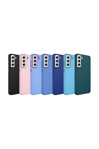 Samsung Uyumlu Galaxy S21 Fe Kilif Metal Çerçeve Lansman Silikon Kapak 563257331