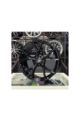 19 İnç 5x112 Vw Golf Piano Black R Line Jant Modeli 4adet
