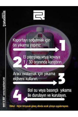 1000 Ml Mystıc Pınk Soft Pembe Konsantre Pembe Köpük Oto Şampuanı