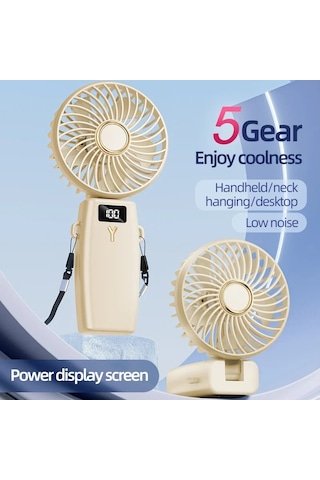 Ambition El Mini Fan Katlanabilir Taşınabilir Boyun Asılı Fanlar