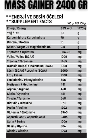 Herovix Özel Kilo Almaya Destek Seti - Plus Paket