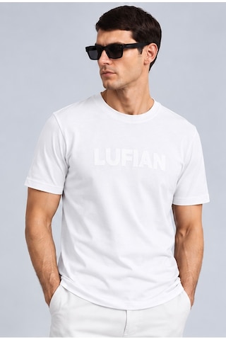 Lufian Lufıan Erkek T-shırt Açık Siyah