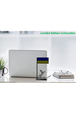 Ukrayna Bayrağı Masa Dekoru Şaha Kalkmış At Figürlü 3d Baskı