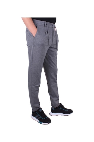 Dagoster Dmg23-611275 Gri Normal Bel Double Paça Flota Cepli Erkek Pantolon gri