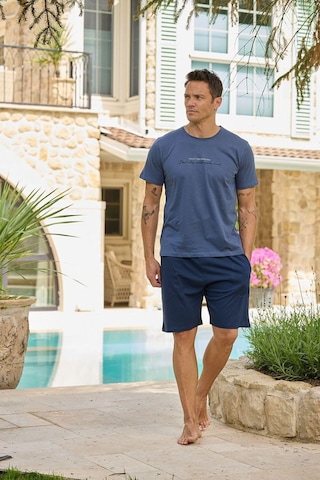 Relax Mode Erkek Penye Laci Kısa Şortlu Pijama Takımı - 6170-11r Lacivert Relax Mode Erkek Penye Laci Kısa Şortlu Pijama Takımı - 6170-11r Lacivert