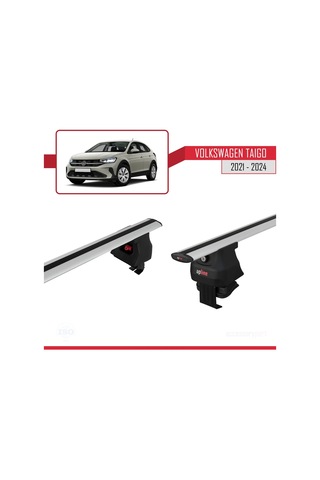 Volkswagen Taigo 2021 Ve Sonrası İle Uyumlu Ace-4 Ara Atkı Tavan Barı Gri