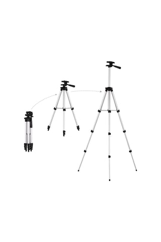 3110 Pro Kamera Tripod Hafif Esnek Taşınabilir Üç Yollu Kafa Sony Canon Nikon İle Uyumlu Çok Renkli