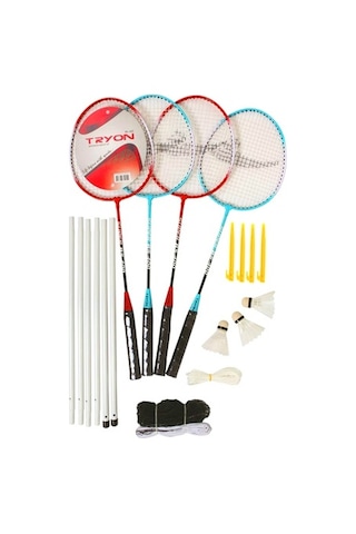 Tryon Bs-400 Badmınton Raket Set Ağ Dahil