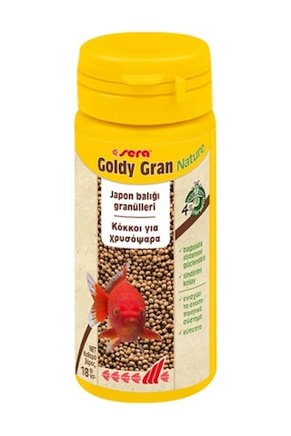 Sera Goldy Gran Nature 50 Ml / Japon Balığı Yemi Granül