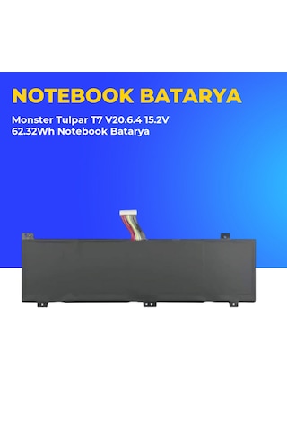 Monster Tulpar T7 V20.6.4 15.2v 62.32wh Notebook Batarya 64035368