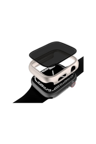 Apple Uyumlu Watch 44 MM - Kasa Koruyucu Sert Pc Kasa Ve Privacy Hayalet Ekran Koruyucu Watch Gard 32 - Şeffaf