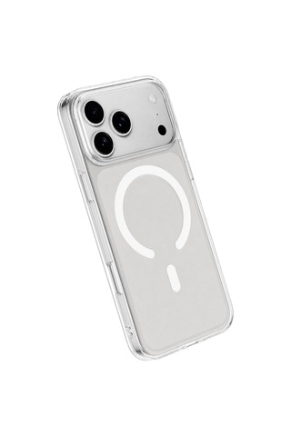 Apple Uyumlu iPhone 18 Pro Max Combo Sert Şeffaf Magsafe Kapak - Şeffaf
