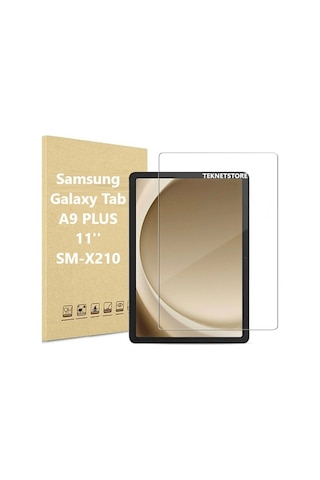 Samsung Galaxy Tab A9+ Plus 11 Inç Nano Kırılmaz Ekran Koruyucu Şeffaf Cam Tam Uyumlu Sm-x210