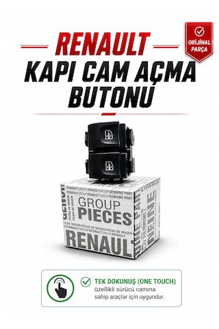 Ön Cam Açma Butonu İkili Clio 4 Symbol Lodgy Sandero Dokker 2541121588r