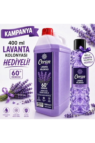 Lavanta Kolonyası 5 Litre 400 Ml Hediyeli Lavanta Kolonyası 5 Litre 400 Ml Hediyeli