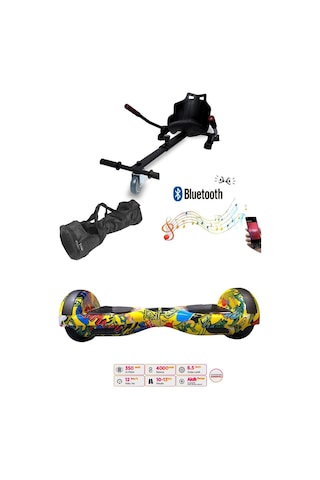 Citymate Elektrikli Kaykay Hoverboard Akıllı Denge 6.5 Inch + Hoverkart + Çanta Extrem Paket D21