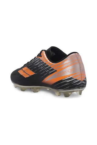 Slazenger CAMBLY KR Erkek Çocuk Halı Saha Siyah-Turuncu Futbol Ayakkabısı