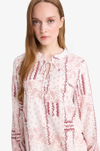 Defacto Regular Fit Desenli Apaş Yaka Uzun Kollu Bluz N1809az25sppn436 Pembe