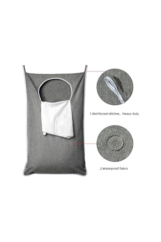 Novahub Cbtx Banyo Kirli Elbise Organizatör, Duvara Montajlı, Gri Diğer