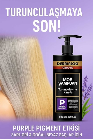 DERMALOG Silver Mor Şampuan 500 ML
