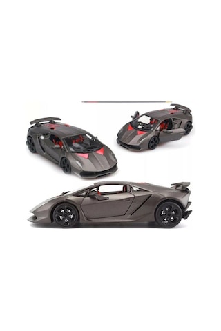 Burago Lamborghini Sesto Elemento 1/24 Koyu Gri Model Araba