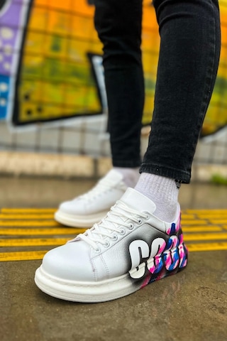 Ch254 Cbt Pittura Erkek Ayakkabı 486 Pembe / Mavı Cool Çok Renkli