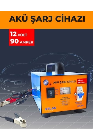 Atlas 12 Volt 90 Amper Akü Şarj Cihazı Atlas 12 Volt 90 Amper Akü Şarj Cihazı