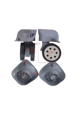 Homyl Bagaj Yedek Tekerlekleri Tramvay Çantası Bavul Döner Gri