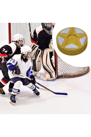 Homyl Buz Hokeyi Topu Açık Hava Yedek Oyun Sporları Sarı Sarı