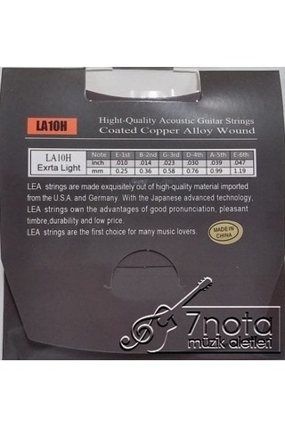 La-10h 010 Akustik Gitar Teli