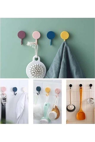 Kendinden Yapışkanlı Renkli Du Askısı Çok Renkli