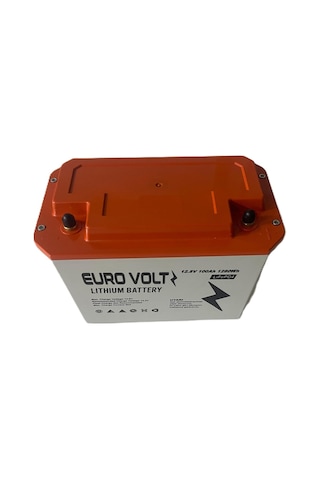 Eurovolt-lifepo4 Akü 12.8v 100ah Dijital Ekranlı Lityum Akü