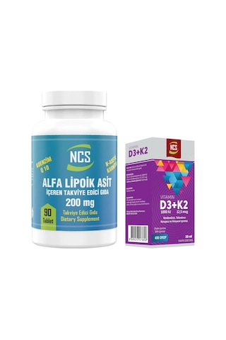 Ncs L-carnitine Koenzim Q10 90 Tablet + Ncs Vitamin D3 K2 Damla