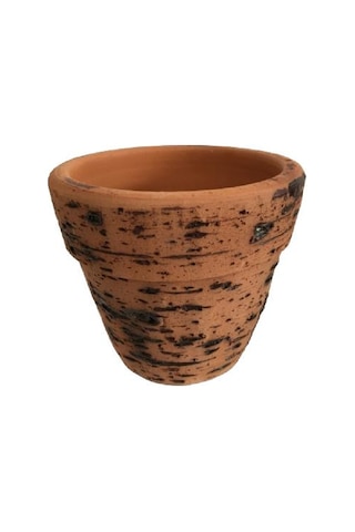 Antik Görünümlü Eskitme Toprak Saksı 12 Cm X 12 Cm 54076024
