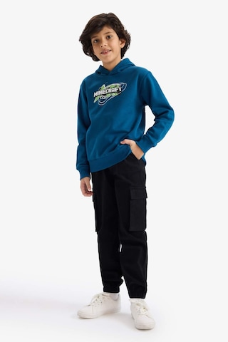 Defacto Erkek Çocuk Minecraft Kapüşonlu Sweatshirt G6915a825cwın101 İndigo-ın101