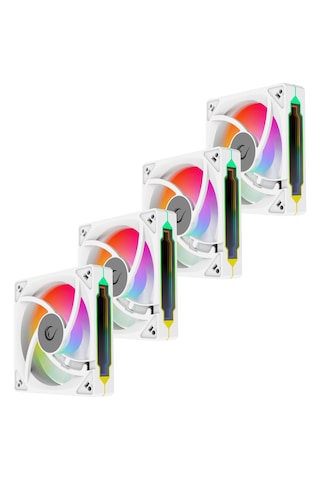 Rampage 7c-120b 120 120 25mm Double Ring Aynalı Argb Beyaz 4 Lü S