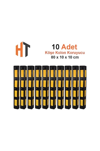 Kauçuk Köşe Kolon Koruma Eko Petekli 10'lu Set