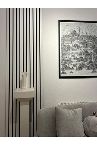 Özbir Mobilya Özbir Mobilya Beyaz Akustik Duvar Paneli 100x240 Ah