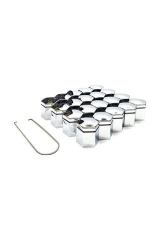 Nkt Group 17 Mm Krom Renk Bijon Kapağı, 20 Adet Set