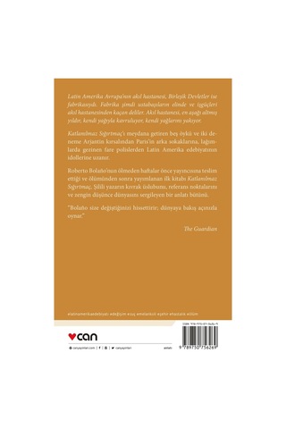Katlanılmaz Sığırtmaç Roberto Bolano  - Can Yayınları