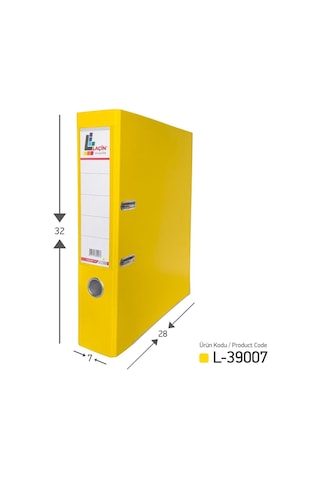 Laçin Klasör Sarı Geniş 24 Adet 1 Koli
