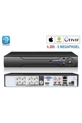 8 Kanal Ahd Dvr Kayıt Cihazı Xmeye Yazılım