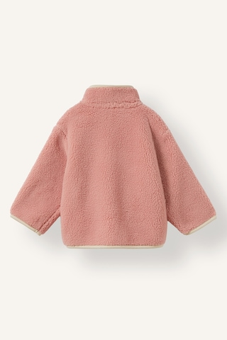 Defacto Dik Yaka Fermuarlı Cepli Pelüş Hırka Kız Bebek H9006a526aupn243 Pembe-pn243