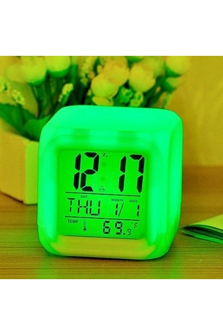 Renkli Çok Fonksiyonlu Dörtlü Çan Çocuk Elektronik Küçük Çalar Saat 2 Seti