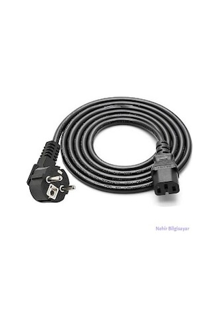 1.5 Metre 1.5 Mm Power Kablo 1.5 Metre C15 Power Kablo 1.5 Metre Oluklu Power Kablo