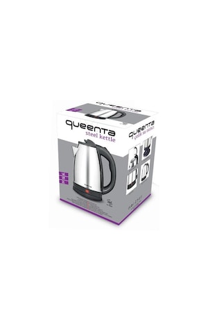 Queenta 1,8 Litre Çelik Su Isıtıcı Kettle