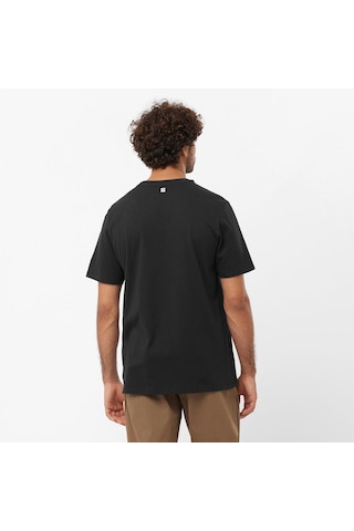 Salomon Runnıng Graphıc Ss Tee M Deep Black// Koşu T-shırt Lc2218 001